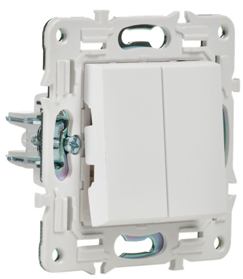 фото Переключатель двухклавишный  IEK SK-V23-0-10-K01 в Казани
