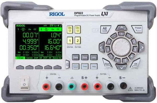 Изображение товара Программируемый источник питания Rigol DP822 с двумя каналами 80В 2А