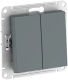 фото Выключатель двухклавишный  Systeme Electric ATN000751S в Казани