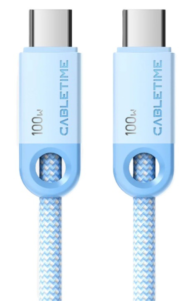 Изображение товара Кабель CABLETIME CT-CM100-PBL2 для зарядки и передачи данных