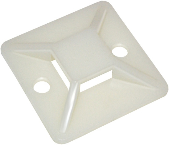 Изображение товара Площадка для крепления кабельных хомутов IEK UHP30-30-100 самоклеящаяся белая