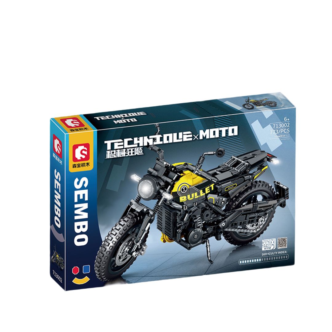 

Конструктор Sembo Block 713002, мотоцикл, 773 детали., Мотоцикл