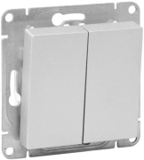 фото Переключатель двухклавишный  EKF UP1-SWA-22