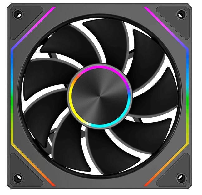 

Вентилятор для корпуса PCCooler FG120R ARGB BK 120mm, 1800rpm, 54CFM, 28.4dBa, FG120R ARGB BK