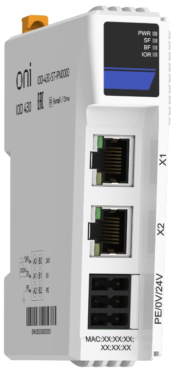 

Набор ONI IOD-430-ST-PN0000 IOD 430 модулей PROFINET, IOD-430-ST-PN0000