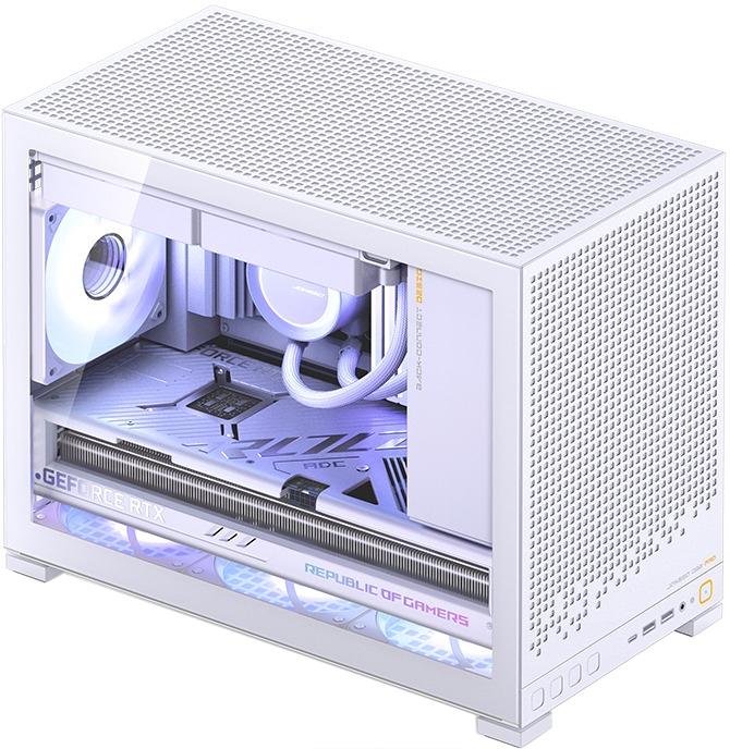 

Корпус mATX JONSBO D32 PRO White без БП, боковая панель из закаленного стекла, 2*USB 3.2, USB Type-C, D32 PRO White