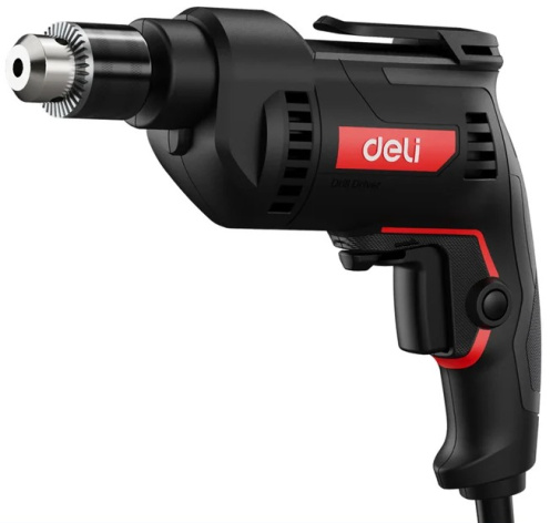 Изображение товара Дрель Deli DE-DZ10-2E мощная безударная 500 Вт диаметр 10 мм скоростной