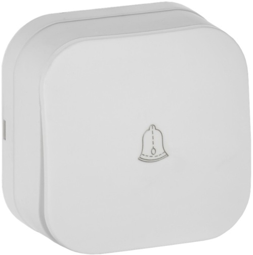 

Кнопка звонка IEK EVH14-K01M-10 GLORY для открытой установки 10А ВСс20-1-0-ХБм белый матовый, EVH14-K01M-10