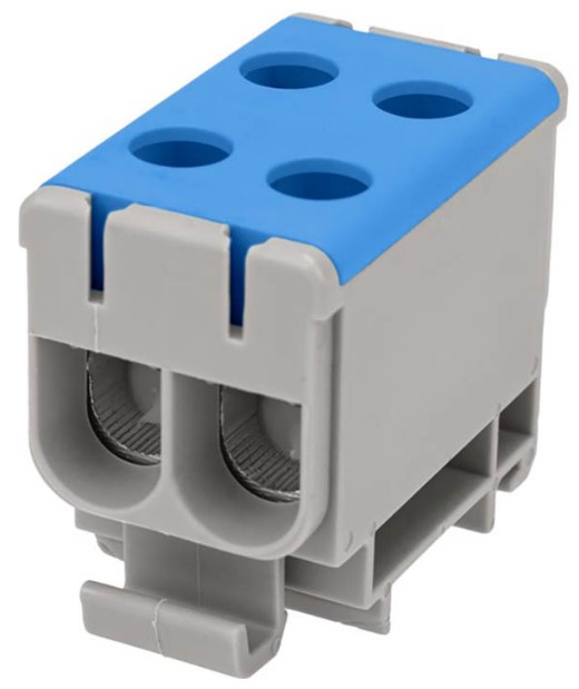 

Клемма вводная Rexant 11-2113 силовая КВС 6-50мм 2-рядная синяя распределительная, 11-2113