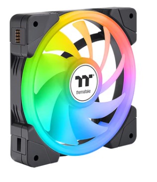 

Вентилятор для корпуса Thermaltake SWAFAN EX12 ARGB CL-F167-PL12SW-A 120x120x25 mm, 500-2000rpm, 57.11 CFM, 30.6dBA, 4-pin PWM/3-pin ARGB, black (3-pa, SWAFAN EX12 ARGB