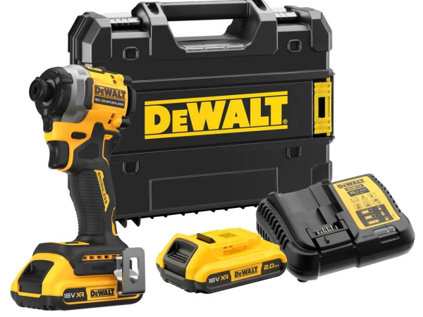 Изображение товара DeWALT DCF850D2T-QW: шуруповерт 18В 2скор./2xLi-Ion