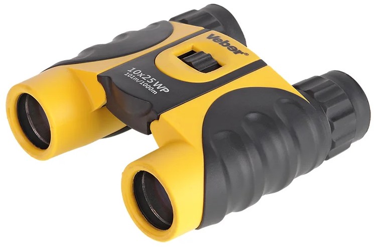 

Бинокль Veber 10*25 WP 20763 Veber черный-желтый, 10*25 WP