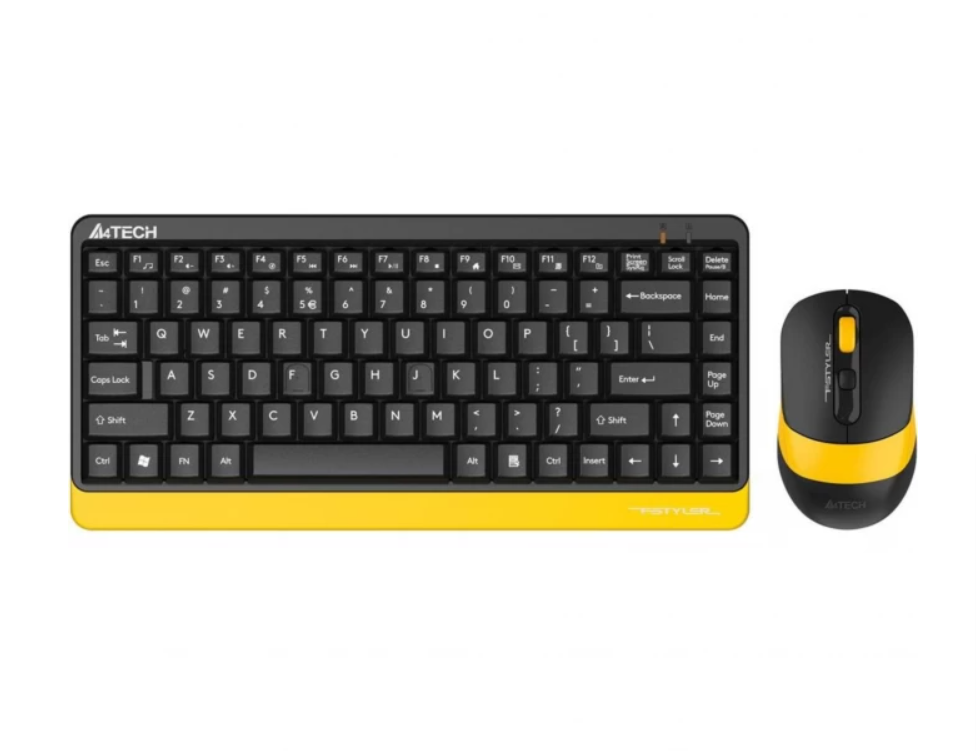 

Клавиатура и мышь Wireless A4Tech FG1110 BUMBLEBEE клав:черная/желтый мышь:черная/желтый USB Multimedia 1919560, FG1110 BUMBLEBEE