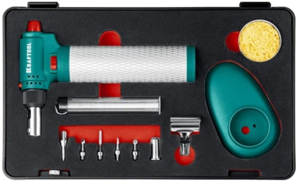 Изображение товара Газовый паяльник Kraftool Multi torch 8-в-1 регулируемый для пайки и сварки