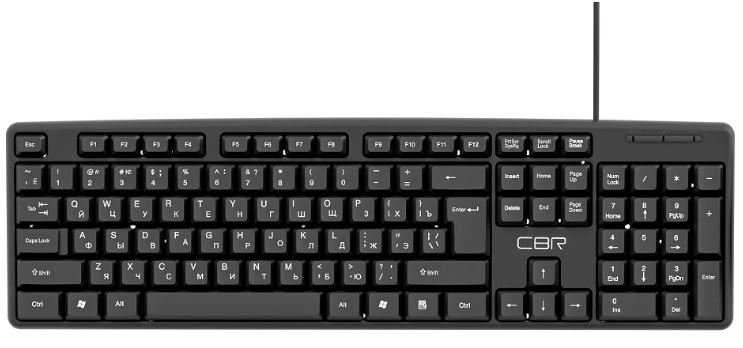 

Клавиатура CBR KB 100 USB, 104 кл., офисн., 1,5 м, KB 100
