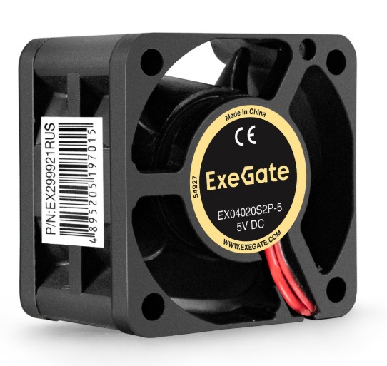 

Вентилятор для корпуса Exegate EX04020S2P-5 EX299921RUS 40mm, 5000rpm, 22dBa, EX04020S2P-5