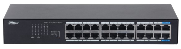 

Коммутатор Dahua DH-S3024-24GT 24-портовый неуправляемый коммутатор, DH-S3024-24GT