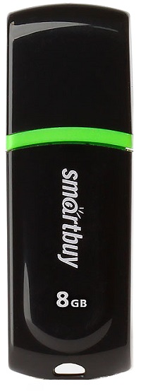 

Накопитель USB 2.0 8GB SmartBuy SB8GBPN-K Paean черный, SB8GBPN-K
