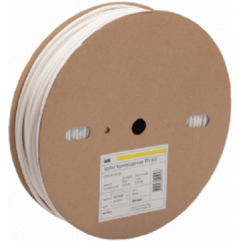 Изображение товара Тонкая термоусадочная трубка IEK UDRS-D50-25-K02 25 м, черная, полиэтилен