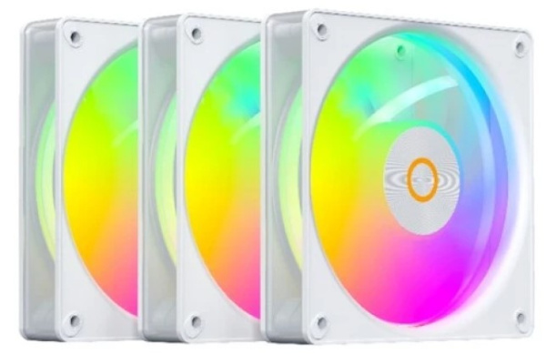 Изображение товара Вентилятор корпусной Ocypus Gamma F12 Elite WH ARGB REV BLADE 3in1
