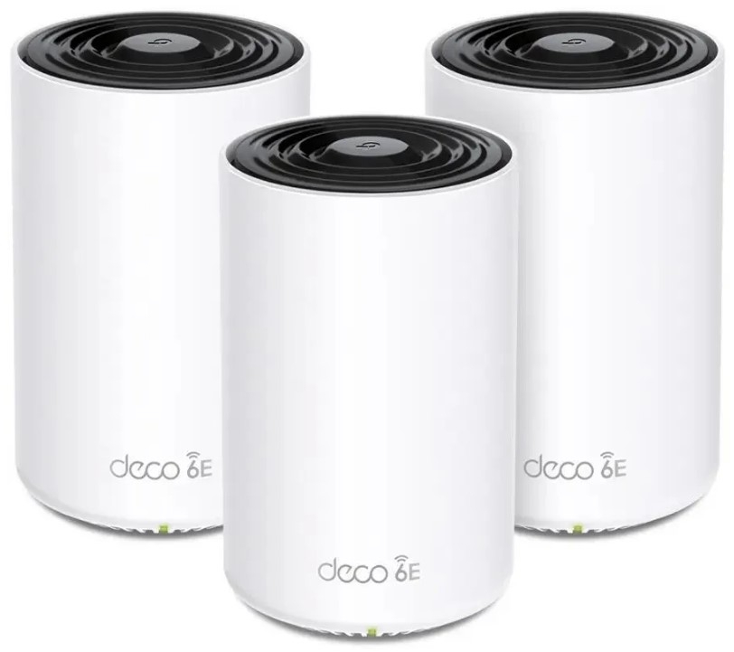 

Роутер TP-LINK DECO XE75 бесшовный Mesh AXE5400 10/100/1000BASE-TX белый (упак.:3шт), DECO XE75