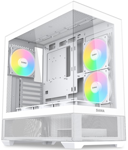 

Корпус ATX SAMA V40 белый, без БП, 2*USB 3.0, USB 3.1 Type-C, V40