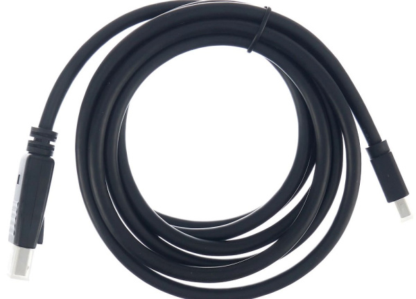 Изображение товара Кабель AKASA AK-CBDP02-20BK USB-C для зарядки и передачи данных 20 см