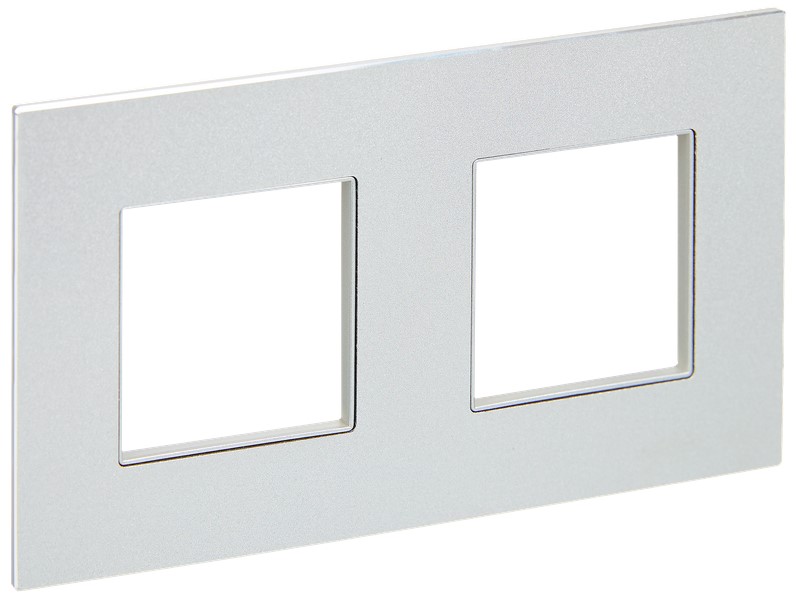 

Рамка двойная IEK SK-M22-M-K23 SKANDY SK-F32S Металл серебряная, SK-M22-M-K23