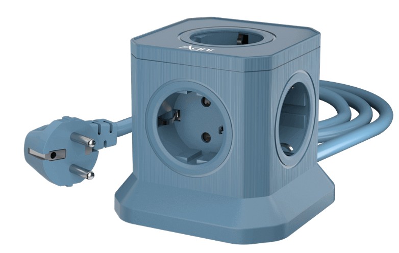 

Сетевой фильтр AGNI TP-VE4U5E-3m-blue 5 розеток, 16А, 4000Вт, 220-250В, 3 м, 3x1,5mm2, синий, TP-VE4U5E-3m-blue