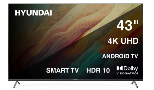 Изображение товара Телевизор Hyundai H-LED43BU7010 43 дюйма 4K UHD Smart TV Wi-Fi