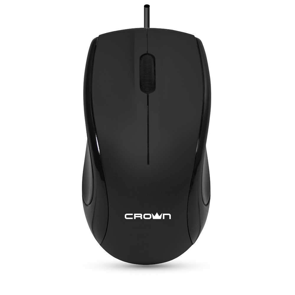 

Мышь Crown CMM-31 Black USB CM000001475 1000dpi, 3 кнопки, Soft-touch, пластик, plug play, 1.3м, CMM-31 Black USB