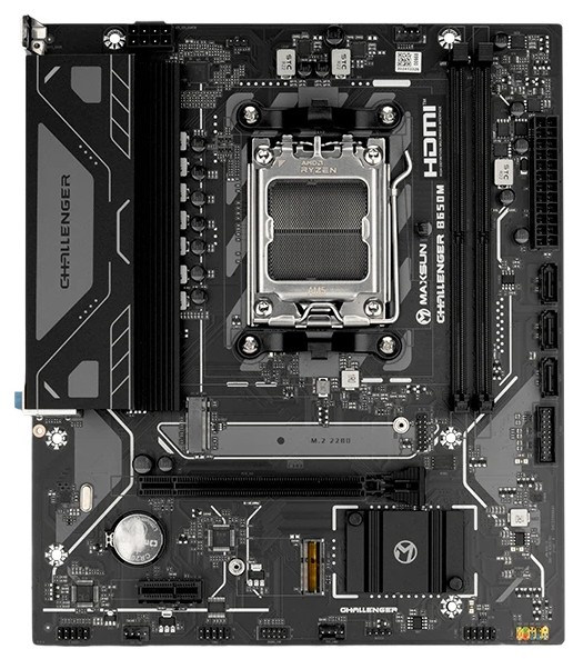 

Материнская плата mATX MAXSUN MS-Challenger B650M V2 (AM5, AMD B650, 2*DDR5, 4*SATA, M.2, PCIe, 2*USB 2.0, 4*USB 3.2, HDMI, DP), MS-Challenger B650M V2