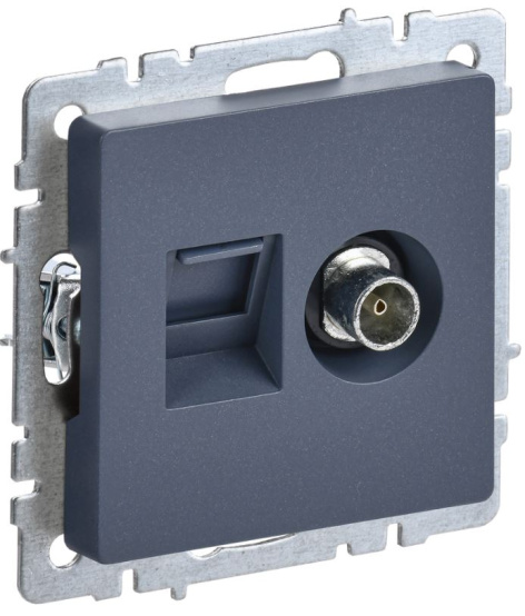 Изображение товара IEK BR-AK20-1-K35 Встраиваемая розетка серия BRITE 2 разъема