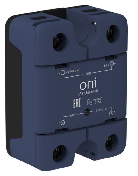 Реле твердотельное ONI SSR1-60DA480
