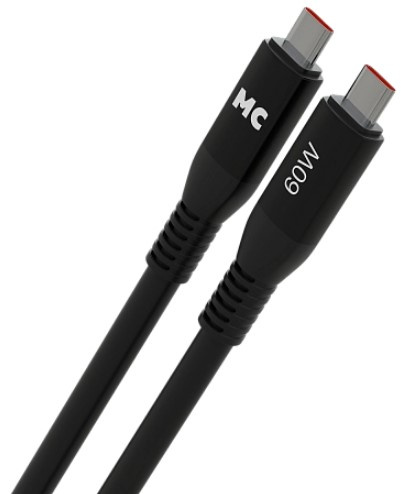 Изображение товара Кабель More Choice K83aa USB Type-C 2м черный для зарядки и передачи данных