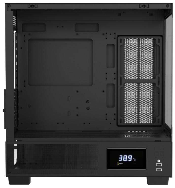 

Корпус mATX Formula V Crystal E1M Black без БП, боковая панель из закалённого стекла, 2*USB 3.0, Crystal E1M Black