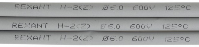 

Трубка термоусадочная Rexant 20-6010 ТУТ нг 6,0/3,0мм, серая, упаковка 50 шт. по 1м, 20-6010