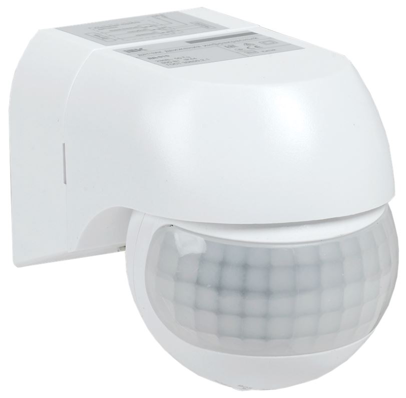 

Датчик движения IEK LDD10-015-800-001 ДД 015 белый 800Вт 180гр 12м IP44, LDD10-015-800-001