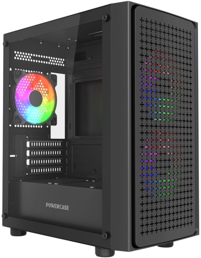 

Корпус mATX Powercase Mistral Micro EM20 без БП, черный, боковая панель из закалённого стекла, USB 3.0, 2*USB 2.0, Mistral Micro EM20