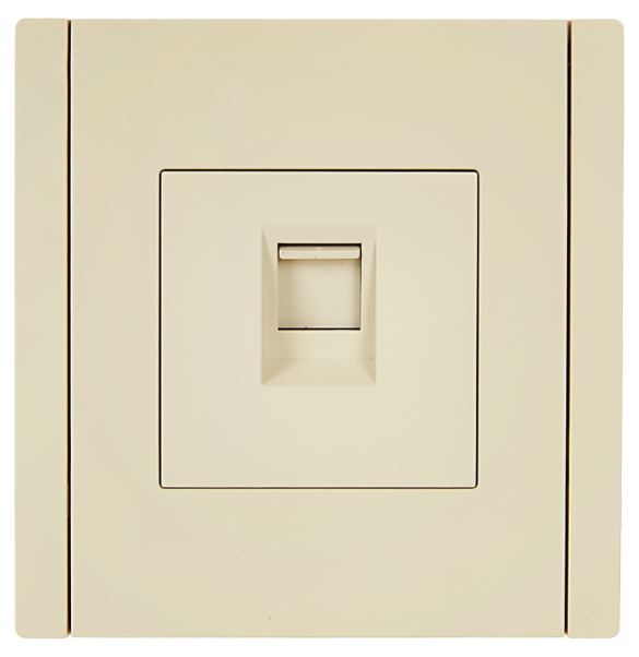 

Розетка компьютерная IEK FP-K10-1-K10 FORTE&PIANO RJ45 кат.5E FP432 ваниль, FP-K10-1-K10