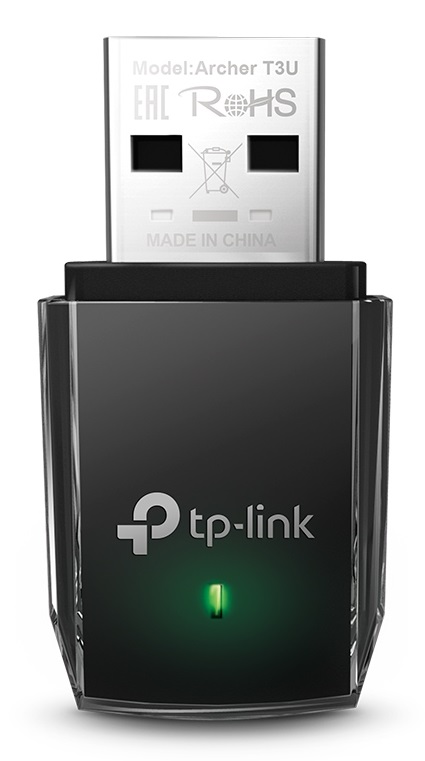

Адаптер TP-LINK Archer T3U 867 Мбит/с на 5 ГГц+400 Мбит/с на 2,4 ГГц, USB 3.0, Archer T3U