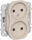 фото Розетка двухместная без заземления  IEK FI-R23-10-1-K88 в Санкт-Петербургe