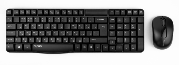 Изображение товара Беспроводной комплект клавиатура и мышь Rapoo X1800S Bluetooth черный