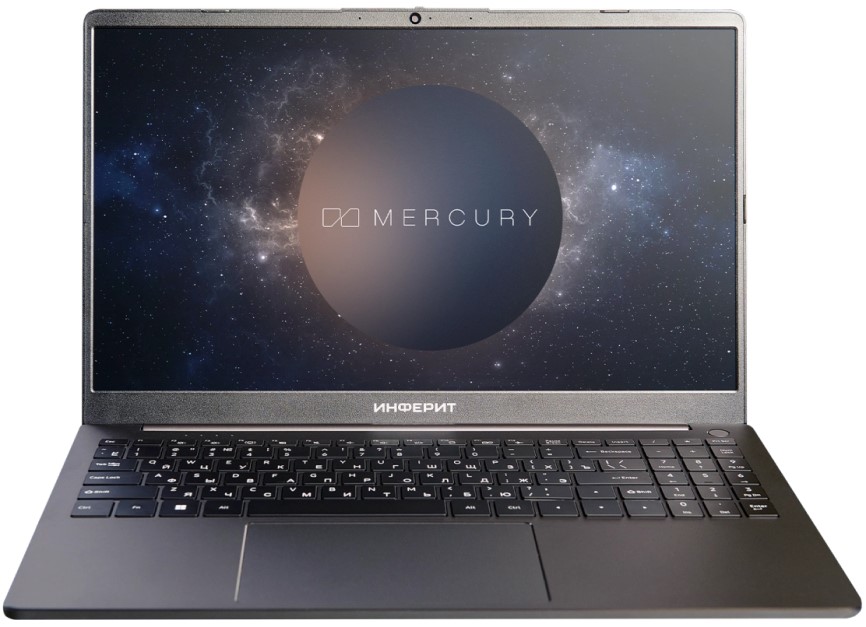 

Ноутбук INFERIT MERCURY NFTM.466539.001_ i5-1334U, 15.6" 1920x1080/IPS/250nit, 32GB, 1TB PCIE3.0, WiFi 6 AX201, TPM2.0, Cam, RJ45, HDMI, BL Keyb RU/EN, MERCURY