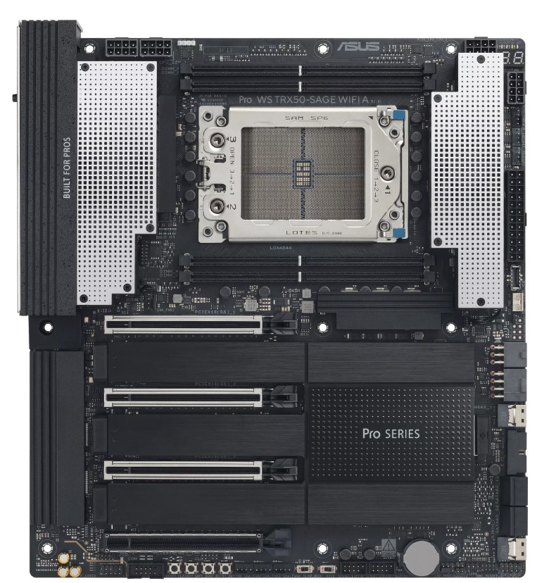 

Материнская плата ASUS PRO WS TRX50-SAGE WIFI A 90MB1LE0-M0EAY0 (sTR50, AMD TRX50, 4*DDR5, 4*SATA, 3*M.2, 6*USB 3.2, USB 2.0, DP, 4*PCIe), PRO WS TRX50-SAGE WIFI A