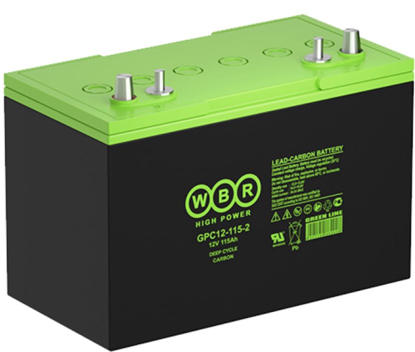 

Аккумулятор WBR GPC12-115-2 тяговый с карбоном, 115Ач, 12В, GPC12-115-2