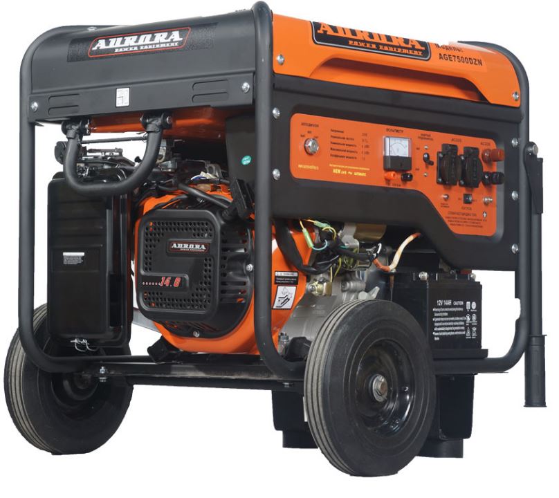 

Генератор бензиновый Aurora AGE 7500 DZN 10403 Aurora с блоком автоматики, AGE 7500 DZN