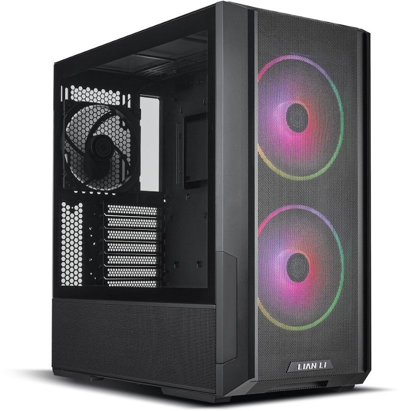 

Корпус ATX Lian Li Lancool 216RX черный, без БП, боковая панель из закленного стекла, 2xUSB 3.0, audio, 2*120mm, 140mm fan, Lancool 216RX