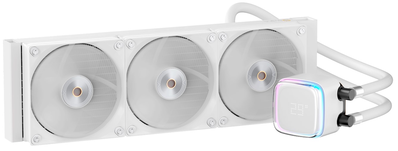 

Система охлаждения жидкостная Ocypus Iota-L36-WH LGA115x/1200/1700/1851/AM4/AM5 (TDP 300W, 500-2000rpm, 77CFM, 29dBa, 4-pin PWM, 3*120x120mm, white), Iota-L36-WH