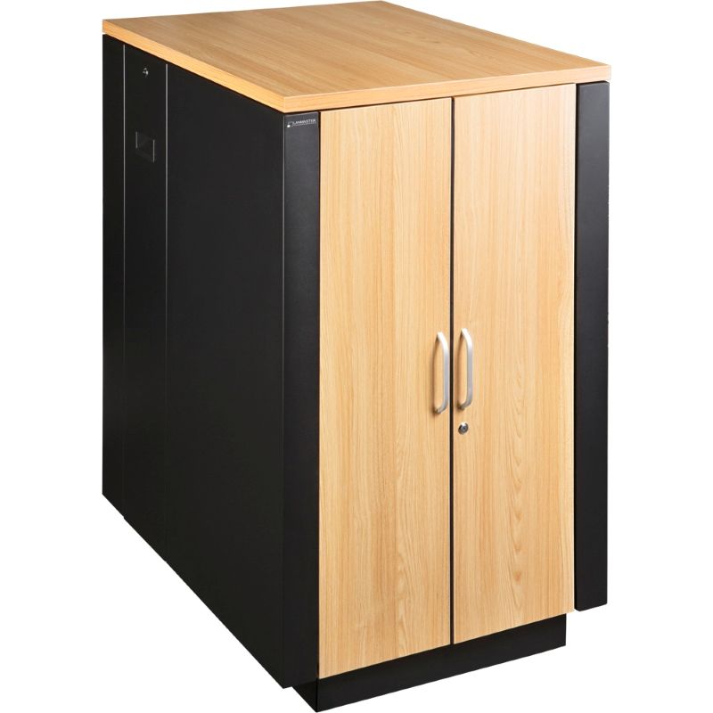 

Шкаф напольный 19", 42U Lanmaster LAN-DC-CBSP-42U-WD SOUNDPROOF звукоизолированный 750x1039 мм, отделка под дерево, цвет лиственница, LAN-DC-CBSP-42U-WD